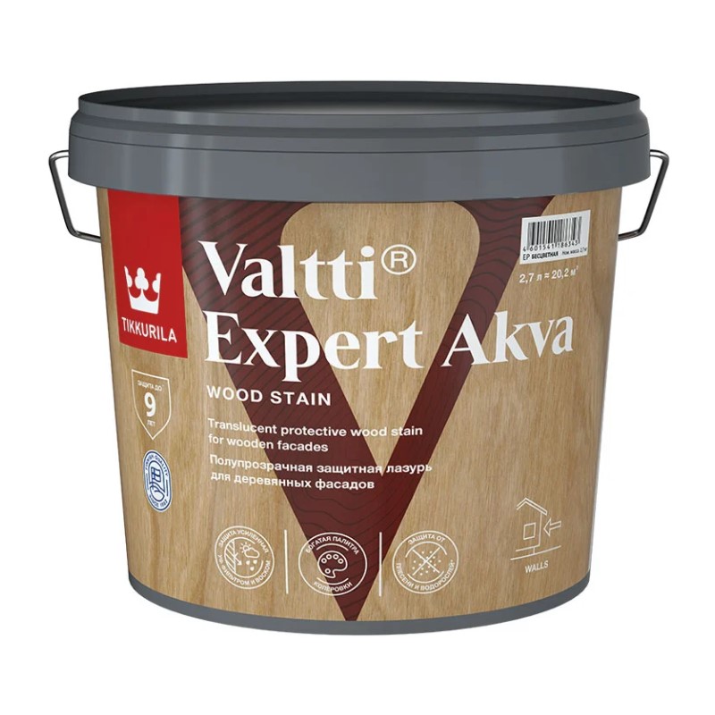 Антисептик Tikkurila Valtti Expert Akva тик (2,7 л)