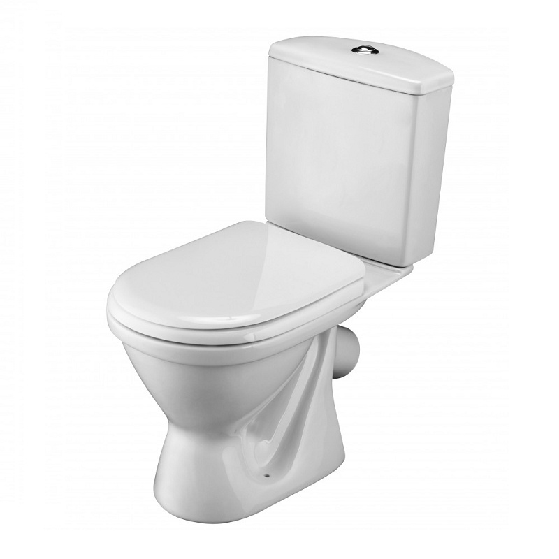 Унитаз-компакт Santek Алькор, косой выпуск, 670х355х758 мм