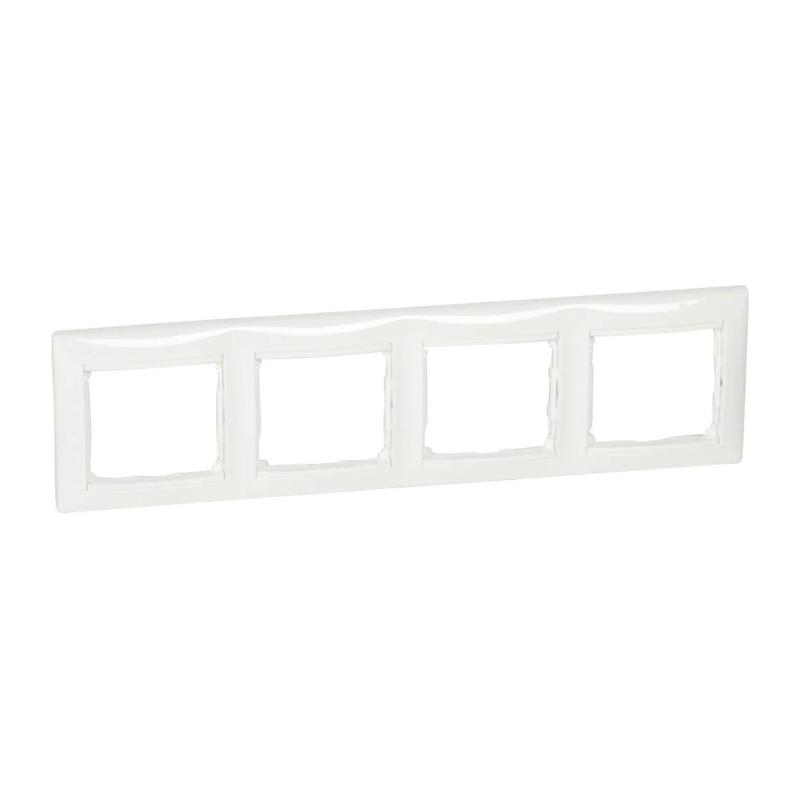 Рамка 4-х постовая Valena 694255, универсальная, белая