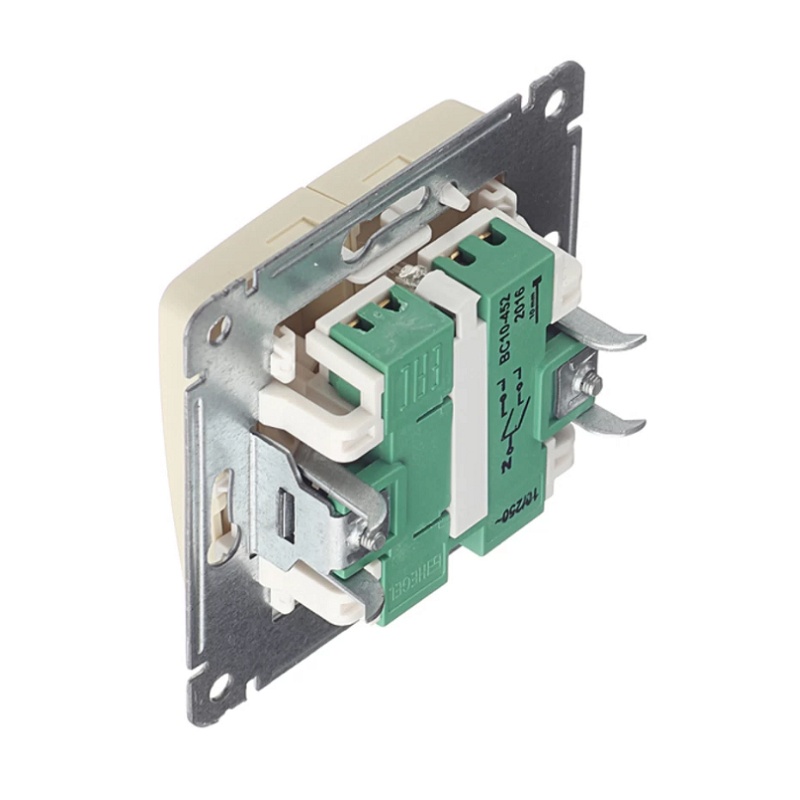 Выключатель с/у Master ВС10-452-01, 2 клавиши, с/инд, слоновая кость