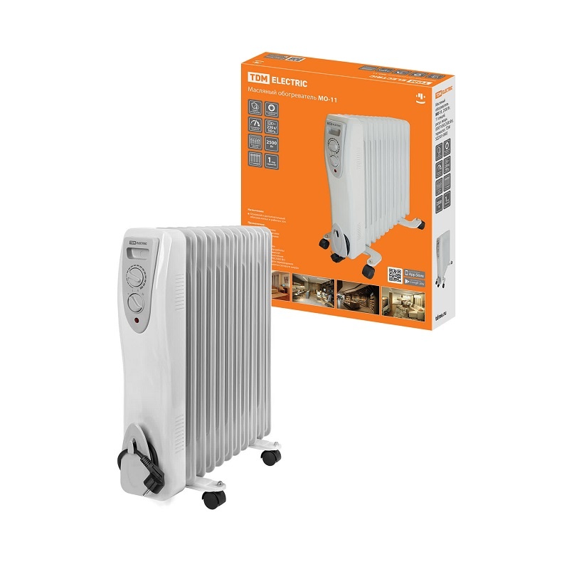 Радиатор масляный TDM Electric 11 секций 2,5 кВт