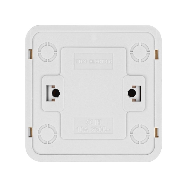 Выключатель о/у Ладога SQ1801-0043, 1 клавиша, б/инд, светлое дерево