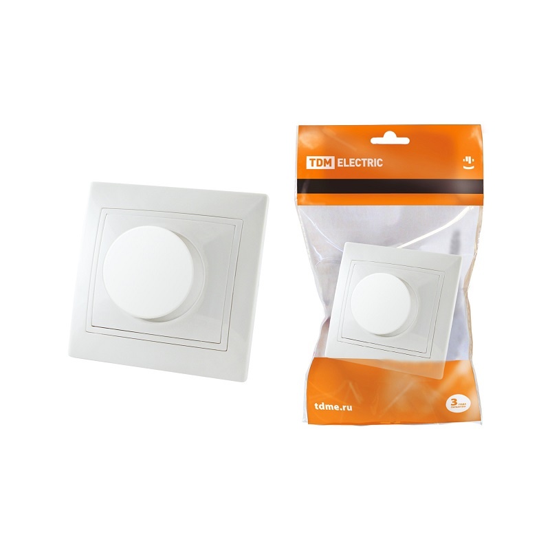 Светорегулятор с/у Таймыр SQ1814-0024, поворотный, белый