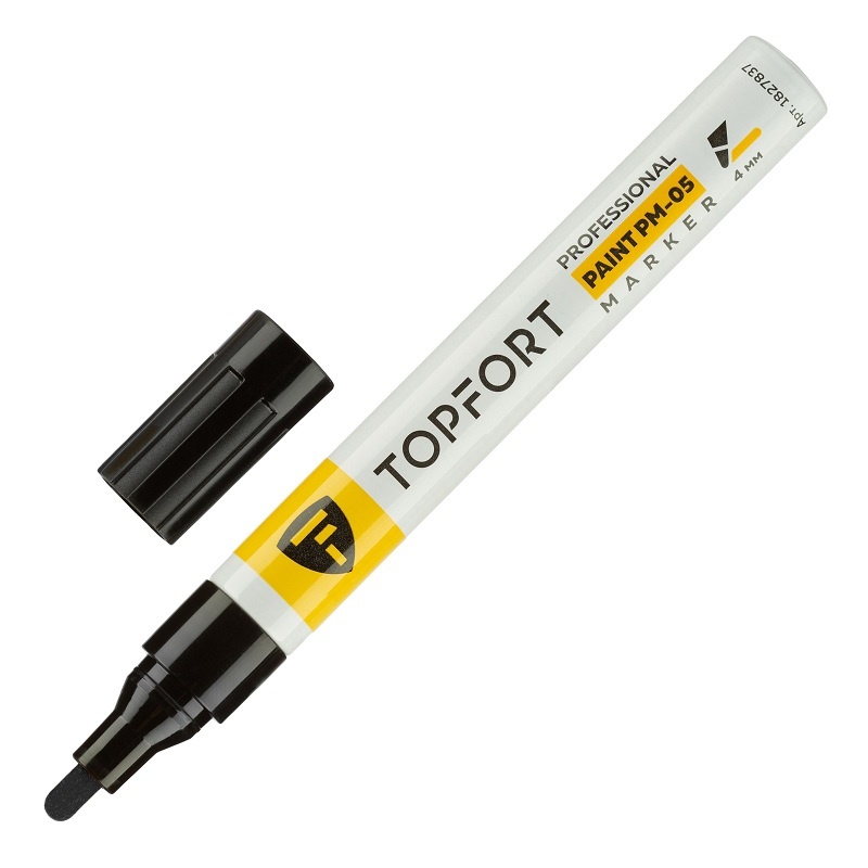 Маркер лаковый Topfort Paint черный 4 мм