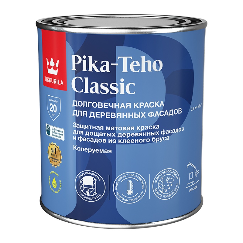 Краска для домов Tikkurila Pika-Teho Classic основа A (0,9 л)