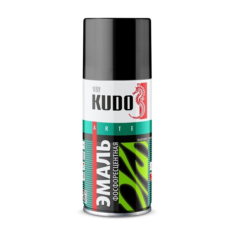 Эмаль Kudo KU-1250.1 фосфоресцентная зелёно-жёлтое свечение (0,21 л)