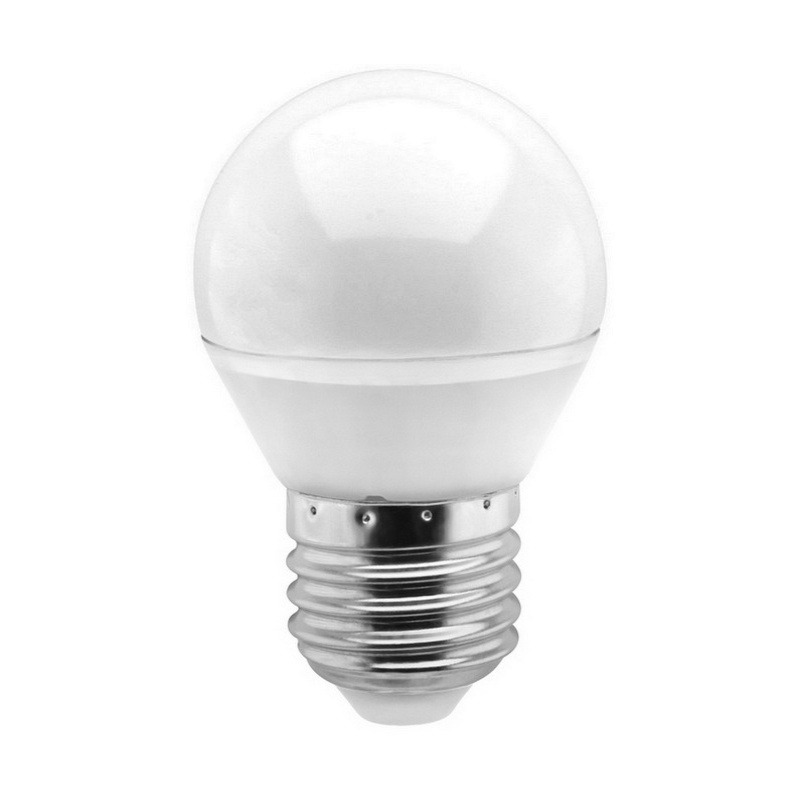 Лампа светодиодная Smartbuy LED E27, шар, 5Вт, 230В, 4000К, нейтральный свет