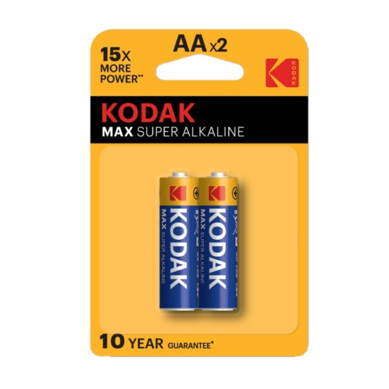 Батарейка алкалиновая Kodak, тип LR6/АА, 1,5В (уп. 2 шт.)