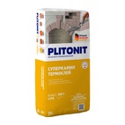 Термоклей Plitonit СуперКамин для облицовки печей и каминов, 25 кг