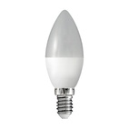 Лампа светодиодная LED E14, свеча C37, 6Вт, 2700К, теплый белый свет
