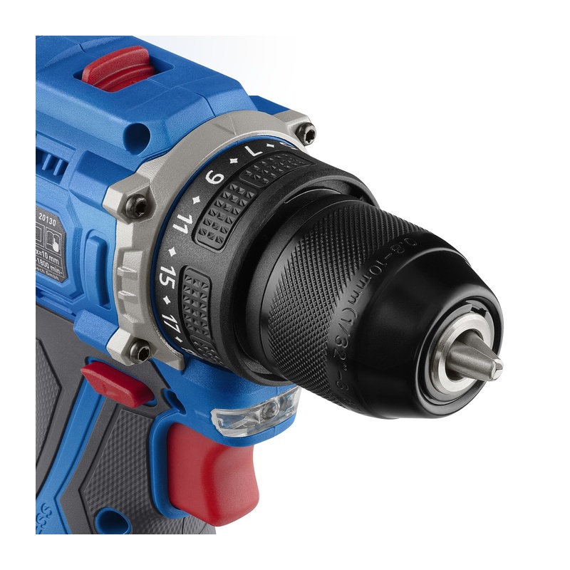 Дрель-шуруповерт Trigger 20130, бесщеточная, 14,4V, 10 мм, 35 Нм, 2 аккумулятора Li-ion (2Ач), кейс