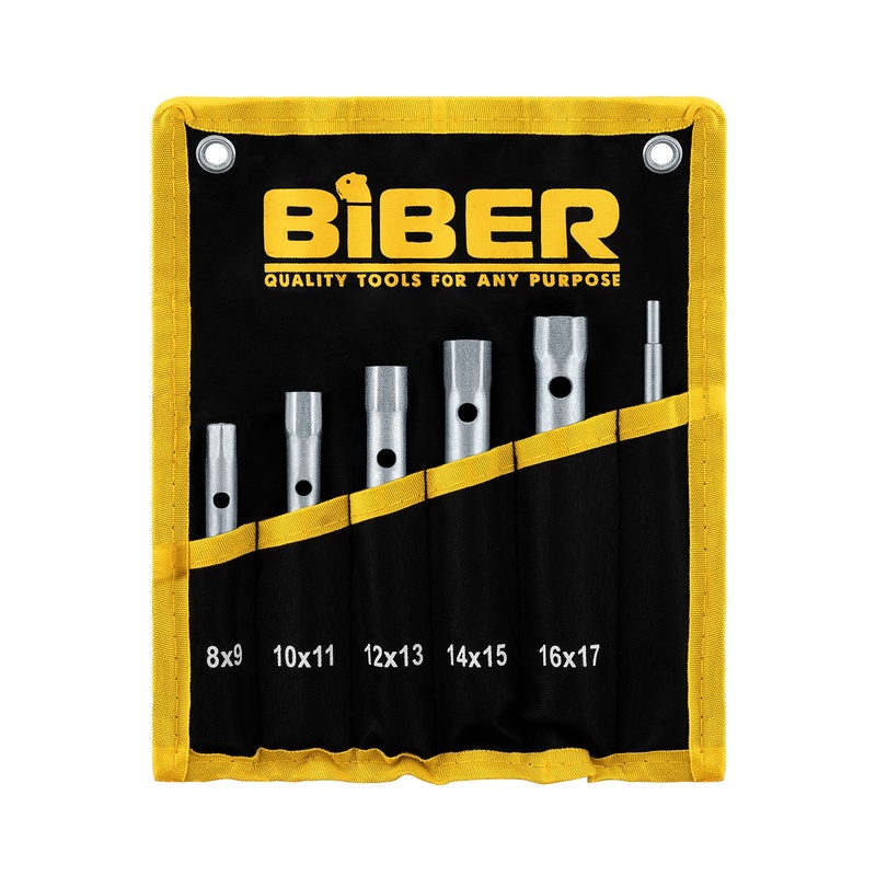 Набор трубчатых ключей Biber 90624, 6 шт (8-17 мм)