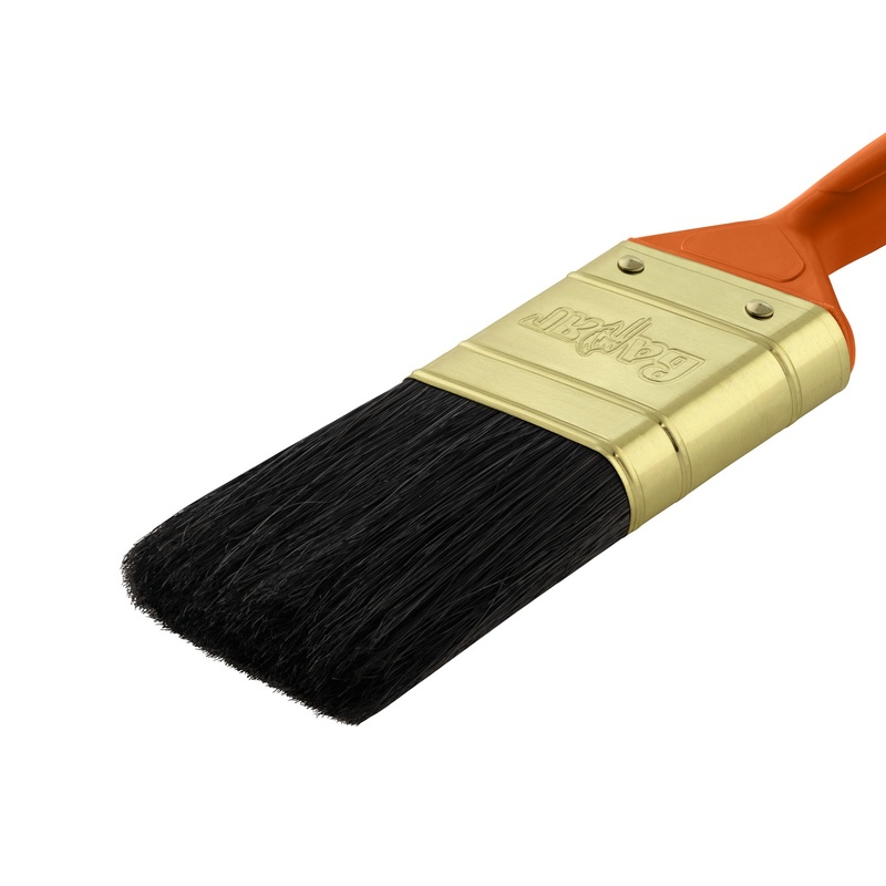 Кисть плоская ВАРЯГ 31221 черная щетина 25 мм