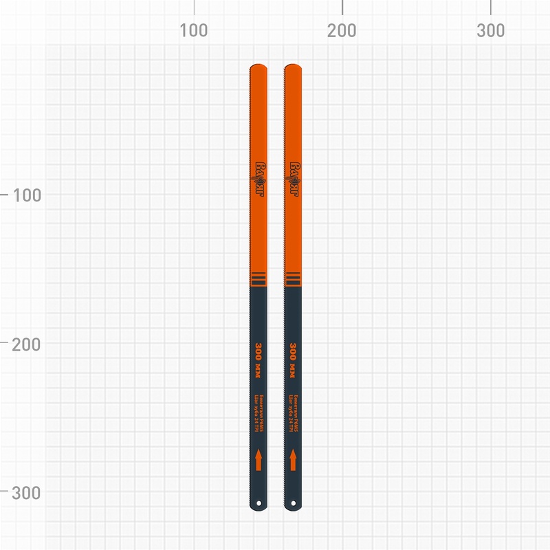 Полотна ВАРЯГ 85617 биметалл 300 мм (2 шт.)