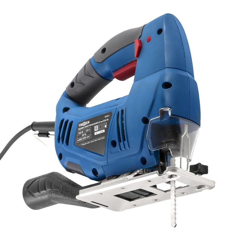 Лобзик сетевой Trigger 20041, 550 Вт, глубина пропила=65/6 мм, L хода штока=20 мм
