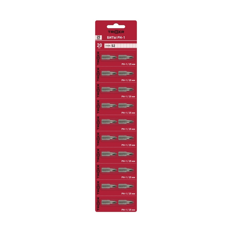 Биты Trigger 85961 Профи PH-1 25 мм (20 шт.)
