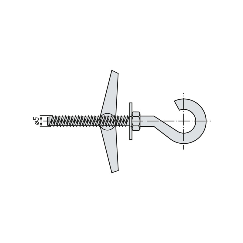 Анкер потолочный SWFS М5 с крюком (1 шт)