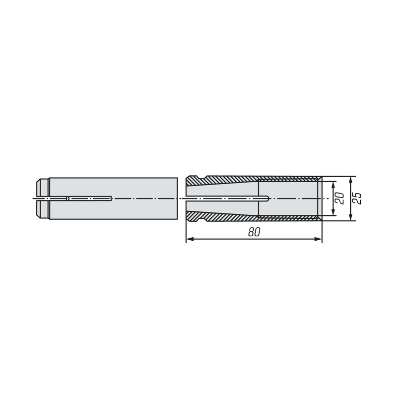 Анкер забивной SWFS М20 (20 шт)