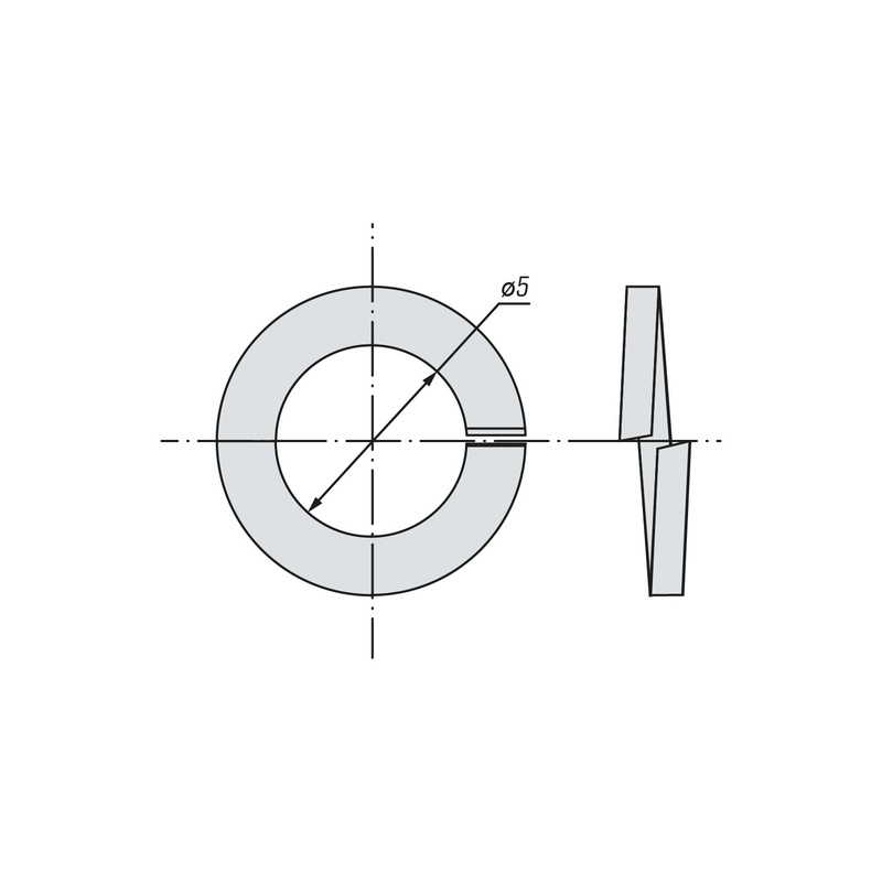 Шайба гроверная SWFS DIN127 М5 (25 кг)
