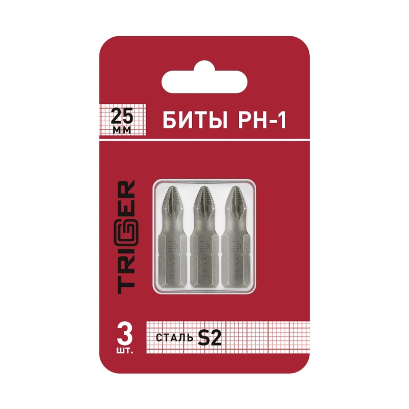 Биты Trigger 84961 Профи PH-1 25 мм (3 шт.)