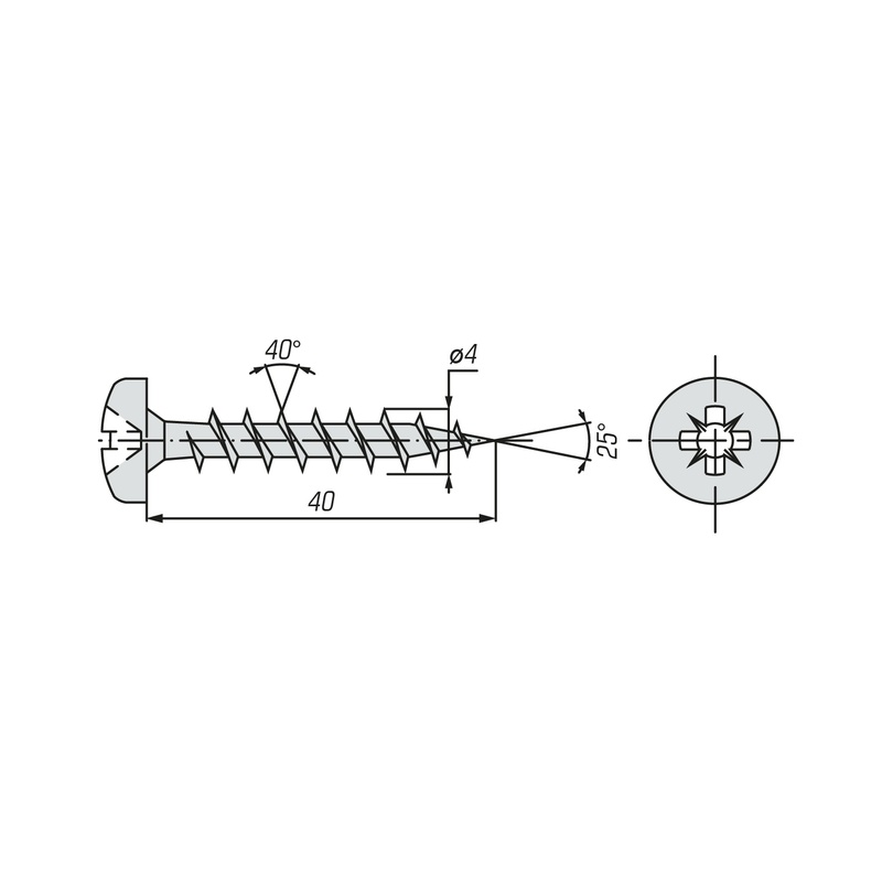 Саморез ШУЦ SWFS PN 4х40 (10 шт) пакетик