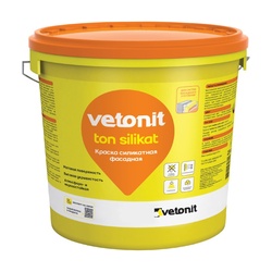 Краска фасадная силикатная Vetonit тон силикат (25 кг)