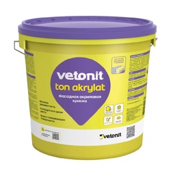 Краска фасадная акриловая Vetonit тон акрилат (25 кг)