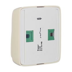 Выключатель о/у Alfa ВА10-113-01, 1 клавиша, б/инд, слоновая кость