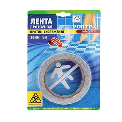 Лента противоскользящая для влажных помещений Vortex, 20 мм х 5 м