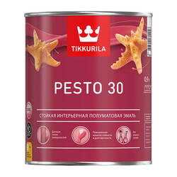 Краска алкидная Tikkurila/Tikkivala Euro Pesto 30 A полуматовая (0,9 л)