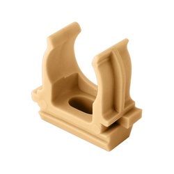 Держатель-клипса для труб d=20 мм, светлое дерево (10 шт.)