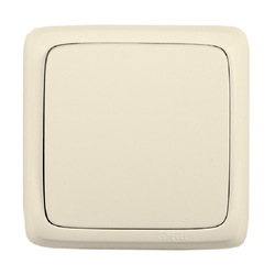 Выключатель о/у Alfa ВА10-113-01, 1 клавиша, б/инд, слоновая кость