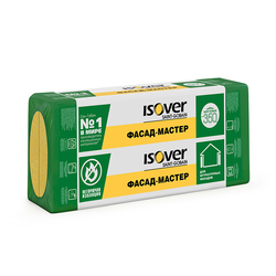 Утеплитель Isover Фасад-Мастер 1000х600х50 мм, 6 шт